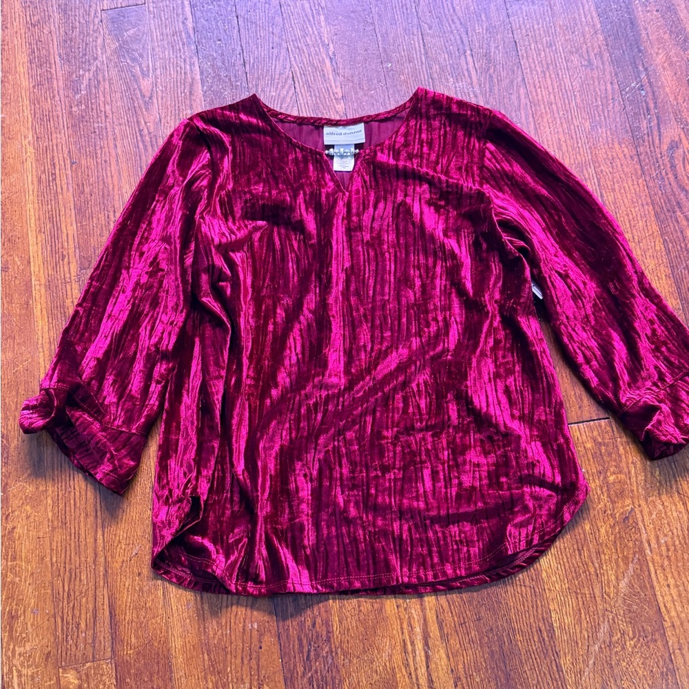 Alfred Dunner Rich Velvet Women's Blouse